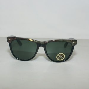 NWT Vintage 80's Large Blues Bro II Designer Sunglasses (Black/Gray)